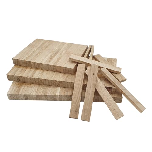 Bastelklötzchen XL Packung Holzbausteine 240 Stück Holzstäbchen zum Basteln, perfekt geeignet für Fensterbank Verkleidung 22 x 8 x160 mm von EdpaS