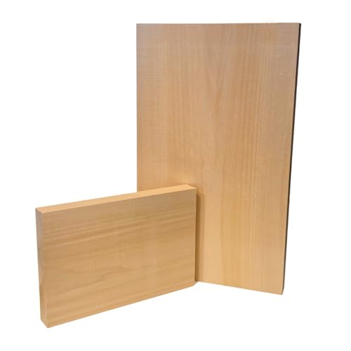 Schnitzholz Lindenholz Brett Groß zum Schnitzen – Perfekt für Schnitzen, Kerbschnitzen, Reliefschnitzen – Basswood Schnitzholz Rohlinge schnitzen kinder holzbretter zum bauen (50 x 30 x 3,5 cm) von EdpaS