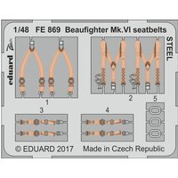 Bristol Beaufighter Mk.VI - Seatbelts STEEL [Tamiya] von Eduard