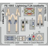 Lightning F.2A - Seatbelts STEEL [Airfix] von Eduard