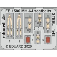 MH-6J - Seatbelts - Steel [ICM] von Eduard