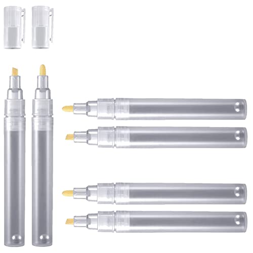 Eduuyvee 6 Leere, BefüLlbare -Farbstift-Marker, NachfüLlbarer Farbstift, Feine Spitze, Graffiti-Marker, Acryl-Marker für ÖLmalerei von Eduuyvee