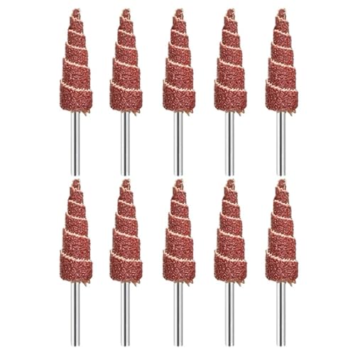 EdvenA 10mm/12mm Schleifkopf Schleifpapier Klappe Kegel Zubehör Drehwerkzeug 80-600 Körnung EdvenA 10mm/12mm Schleifkopf Schleifpapier Klappe Kegel Zubehör Drehwerkzeug 80-600 Körnung von EdvenA