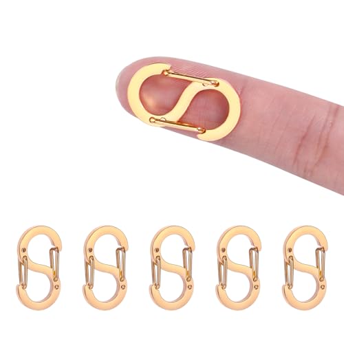 Kürzer Verschlüsse aus Edelstahl, Doppelöffnung, Rotgold, 12 mm von EeYahYong