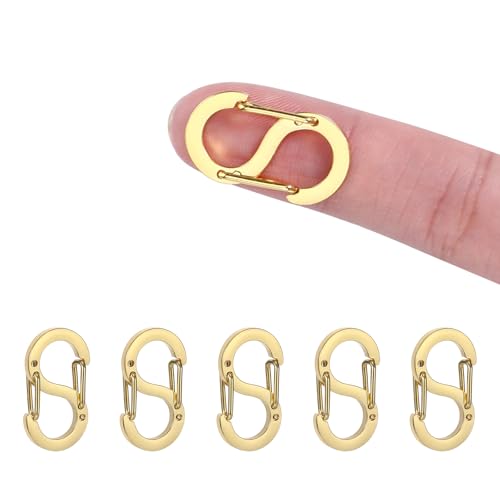 Verkürzter Verschlüsse aus Edelstahl mit doppelter Öffnung (Gold, 12 mm) von EeYahYong