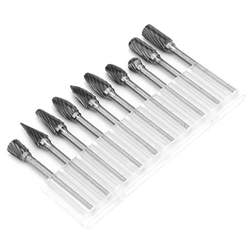 10 Stücke Wolfram -Carbid -Einschnitt Drehgräber Set 1/8, Mehrfach Geformte Gratdreher, Langlebig, für Holzschnitzerei, mit Schönem Schutzhüllen 10 Stücke Wolfram -Carbid -Einschnitt Drehgräber Set 1/8, Mehrfach Geformte Gratdreher, Langlebig, für Holzschnitzerei, mit Schönem Schutzhüllen von Eeneme