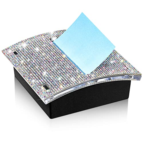 Eersida Strass-Notizblock-Halter, 10,2 x 10,2 cm, Notizhalter, Haftnotizhalter, Haftnotiz-Spender für Büro, Zuhause, Klassenzimmer, Schreibtischzubehör (AB-Farbe) von Eersida