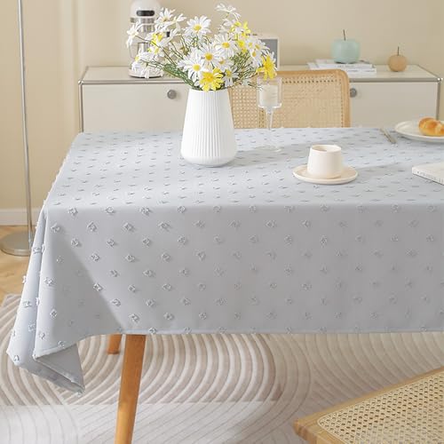 Eestfy Baumwolle Leinen Tischdecke Rechteck Wipe Clean Tischdecke Wasserdichter Rutschfester Tischabdeckungsschutz Für Küche Picknick Wohnzimmer & Esszimmer Design,Dfgb,135x220cm von Eestfy