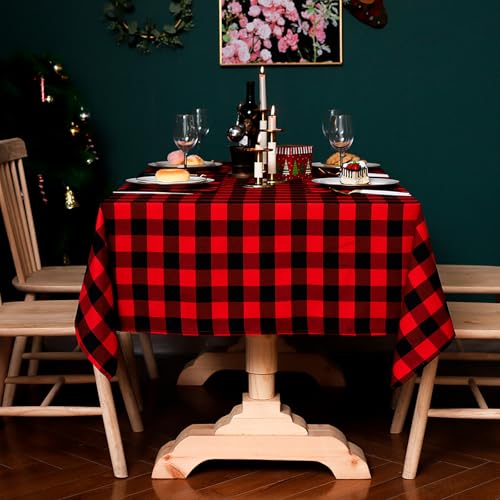 Eestfy BaumwolleLeinen Tischdecke abwischen sauber Tischdecke Anti-Rutsch Rechteck Esszimmer VerwendungGarngefärbte gesäumte Design Tischdecke für Küche,Rot,135x260cm Eestfy BaumwolleLeinen Tischdecke abwischen sauber Tischdecke Anti-Rutsch Rechteck Esszimmer VerwendungGarngefärbte gesäumte Design Tischdecke für Küche,Rot,135x260cm von Eestfy