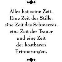 Clear Stamps "Alles hat seine Zeit" von Durchsichtig