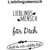 Clear Stamps "Lieblingsmensch" von Efco