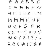 Clear Stempel-Set "Alphabet" von Efco