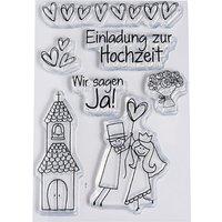 Clear Stempel-Set "Hochzeit" von Durchsichtig