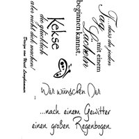 Clear Stempel-Set "Wir wünschen Dir" von Durchsichtig