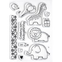 Clear Stempel-Set "Zoo" von Durchsichtig