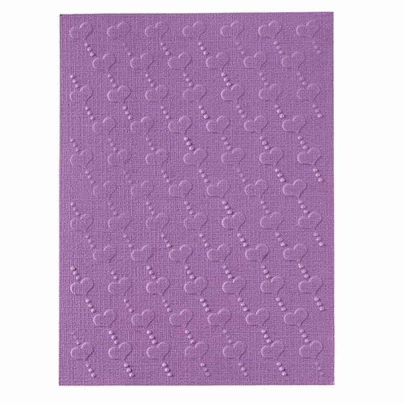 efco Embossing-Prägeschablone Herzen 10,6x15cm von Efco