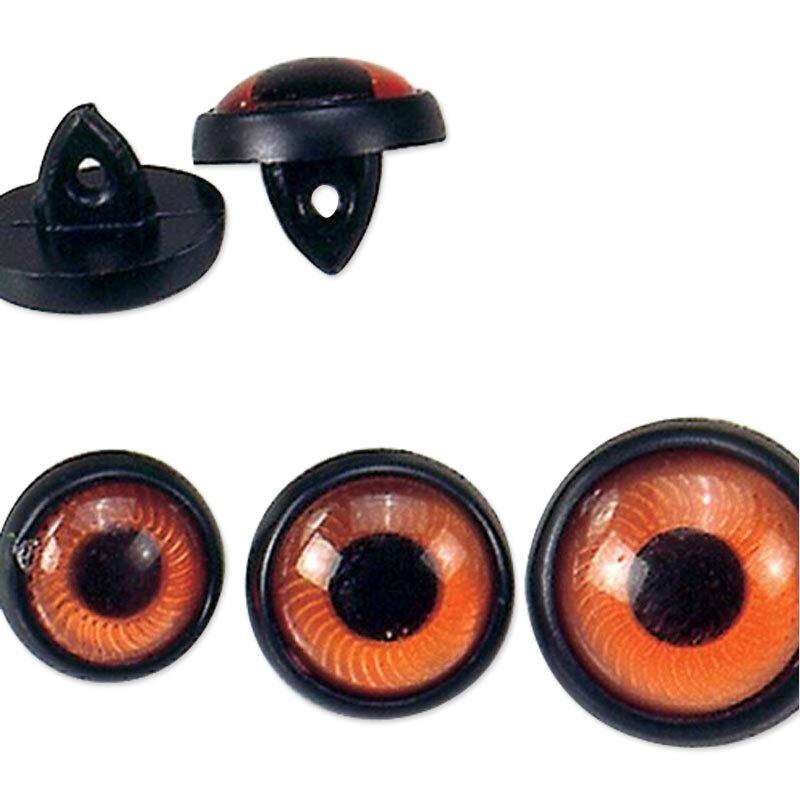 Eulenaugen hellbraun 17mm Glas 2 Stück Eulenaugen hellbraun 17mm Glas 2 Stück von Efco