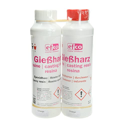 Gießharz Set (250 + 125 g / 2-teilig) transparent von efco