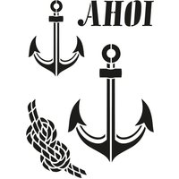 Schablone "Ahoi" Schablone "Ahoi" von Durchsichtig