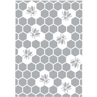 Schablonen "Bienenwaben" von Durchsichtig