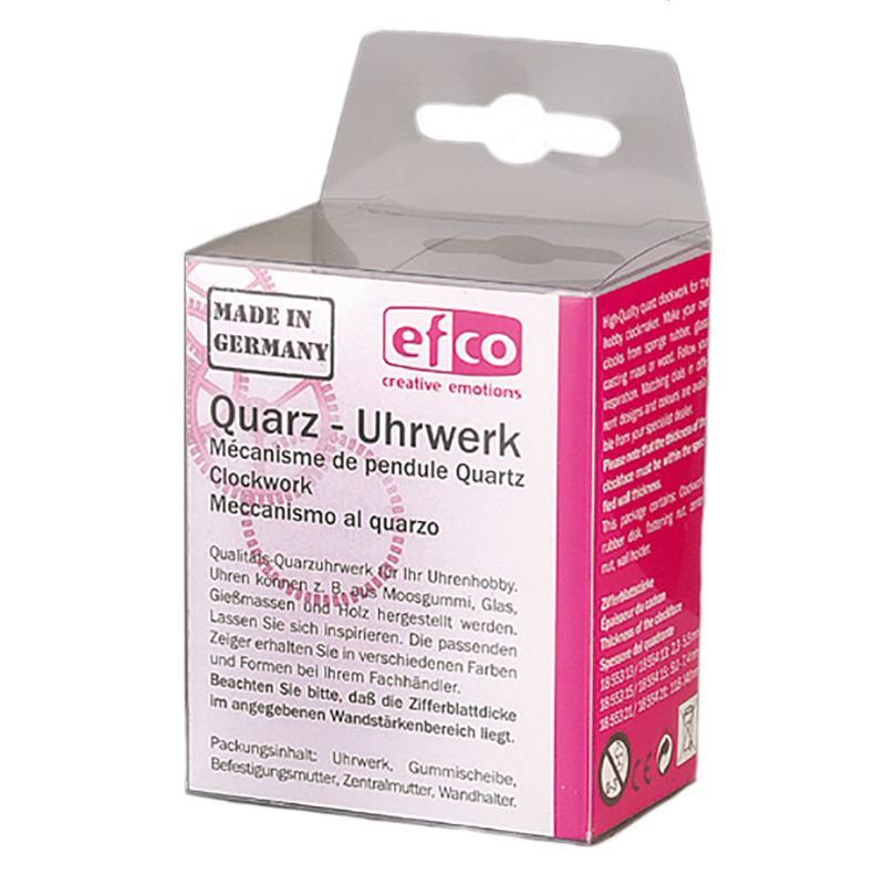 Quarzuhrwerk mit Zeiger 2,3-5,5mm Quarzuhrwerk mit Zeiger 2,3-5,5mm von Efco
