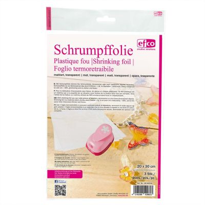 Schrumpffolie mattiert transparent 20x30cm 3 Stück von Efco