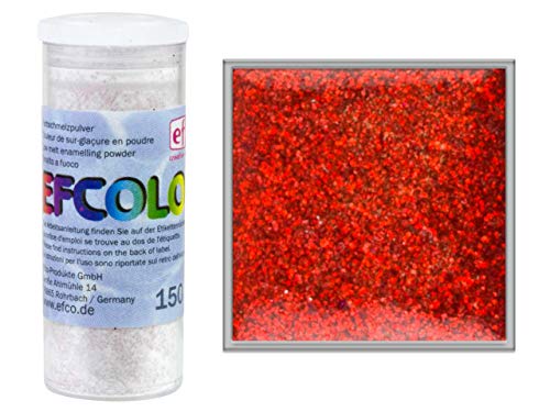 Efcolor 10ml Glitter Red, Kunstharz, Rot glitzernd, 5 x 3 x 3 cm von Efcolor