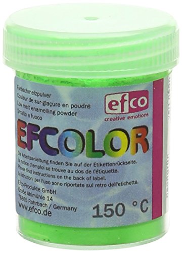 Efcolor einbrennlackierung Puder, Harz, Neon Grün, 25 ml von Efcolor
