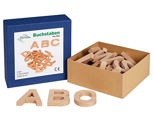 Unbekannt Egermann 2217 Großbuchstaben 50mm 31 Stück, selbstlaute doppelt aus Holz Unbekannt Egermann 2217 Großbuchstaben 50mm 31 Stück, selbstlaute doppelt aus Holz von Egermann