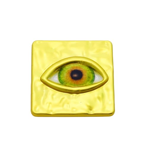Dekorative goldfarbene Metallknöpfe mit quadratischem Öse, gravierte Augenform, Nähknöpfe für Stoff, handgefertigt, Schmuck, Mantel, Jacke, Rock (5 quadratisches Auge) von Egoshop