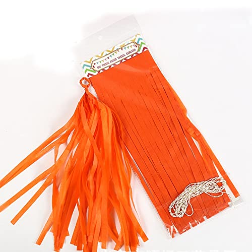 Egurs 10 Stück Papier Quasten Girlande für Hochzeit,Geburtstag,Party,Babyparty,Event-Zubehör,Dekorationen,DIY Quasten,Banner-Kits Orange Egurs 10 Stück Papier Quasten Girlande für Hochzeit,Geburtstag,Party,Babyparty,Event-Zubehör,Dekorationen,DIY Quasten,Banner-Kits Orange von Egurs