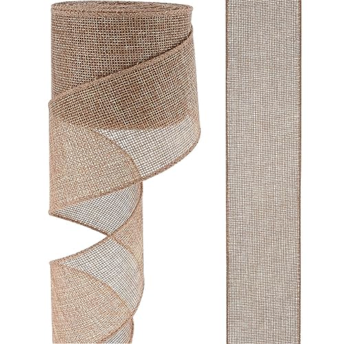 Egurs 10 Yard Juteband Bunt Sackleinen Band Vintage Geschenkband Breit Leinenband Schleife Band Dekoband für Geschenkver Packung DIY Handwerk Floristik Hochzeit Weihnachtsfeier Party Deko Hanf 6.3cm Egurs 10 Yard Juteband Bunt Sackleinen Band Vintage Geschenkband Breit Leinenband Schleife Band Dekoband für Geschenkver Packung DIY Handwerk Floristik Hochzeit Weihnachtsfeier Party Deko Hanf 6.3cm von Egurs