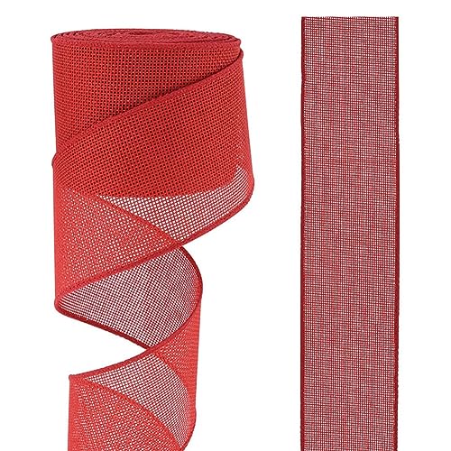 Egurs 10 Yard Juteband Bunt Sackleinen Band Vintage Geschenkband Breit Leinenband Schleife Band Dekoband für Geschenkver Packung DIY Handwerk Floristik Hochzeit Weihnachtsfeier Party Deko Rot 4cm Egurs 10 Yard Juteband Bunt Sackleinen Band Vintage Geschenkband Breit Leinenband Schleife Band Dekoband für Geschenkver Packung DIY Handwerk Floristik Hochzeit Weihnachtsfeier Party Deko Rot 4cm von Egurs
