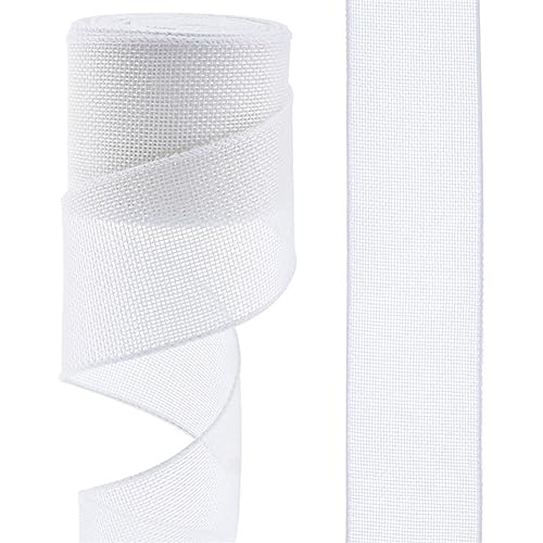 Egurs 10 Yard Juteband Bunt Sackleinen Band Vintage Geschenkband Breit Leinenband Schleife Band Dekoband für Geschenkver Packung DIY Handwerk Floristik Hochzeit Weihnachtsfeier Party Deko Weiß 6.3cm Egurs 10 Yard Juteband Bunt Sackleinen Band Vintage Geschenkband Breit Leinenband Schleife Band Dekoband für Geschenkver Packung DIY Handwerk Floristik Hochzeit Weihnachtsfeier Party Deko Weiß 6.3cm von Egurs