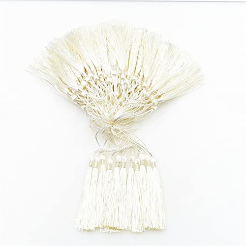 Egurs 100 Stücke 8cm Seide Quaste mit 5cm Kabel Handgemachte Klein Quaste Anhänger Schlüsselanhänger Basteln Quasten für Die Herstellung Von Schmuck, Souvenirs, Lesezeichen, DIY Handwerk Zubehör Beige Egurs 100 Stücke 8cm Seide Quaste mit 5cm Kabel Handgemachte Klein Quaste Anhänger Schlüsselanhänger Basteln Quasten für Die Herstellung Von Schmuck, Souvenirs, Lesezeichen, DIY Handwerk Zubehör Beige von Egurs