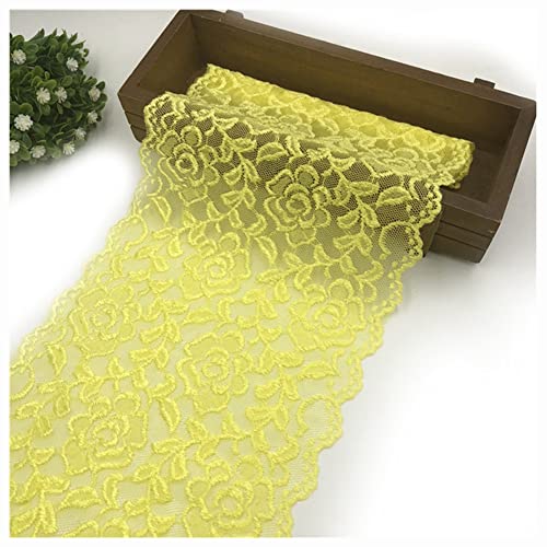 Egurs 18cm Breite Spitze Band Schön Rose Stickerei Spitzenband Vintage Spitzenbordüre Spitze Blume Borte Zierband Tischläufer Tischband Hochzeit Festival Tischdekoration Gelb 3 Yard Egurs 18cm Breite Spitze Band Schön Rose Stickerei Spitzenband Vintage Spitzenbordüre Spitze Blume Borte Zierband Tischläufer Tischband Hochzeit Festival Tischdekoration Gelb 3 Yard von Egurs