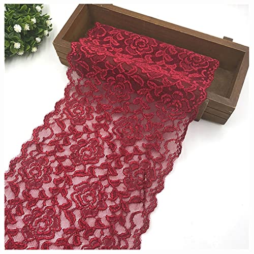 Egurs 18cm Breite Spitze Band Schön Rose Stickerei Spitzenband Vintage Spitzenbordüre Spitze Blume Borte Zierband Tischläufer Tischband Hochzeit Festival Tischdekoration Rotwein 1 Yard Egurs 18cm Breite Spitze Band Schön Rose Stickerei Spitzenband Vintage Spitzenbordüre Spitze Blume Borte Zierband Tischläufer Tischband Hochzeit Festival Tischdekoration Rotwein 1 Yard von Egurs