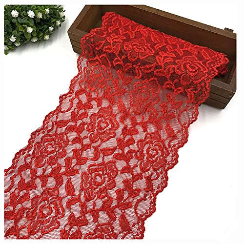 Egurs 18cm Breite Spitze Band Schön Rose Stickerei Spitzenband Vintage Spitzenbordüre Spitze Blume Borte Zierband Tischläufer Tischband Hochzeit Festival Tischdekoration rot 5 Yard Egurs 18cm Breite Spitze Band Schön Rose Stickerei Spitzenband Vintage Spitzenbordüre Spitze Blume Borte Zierband Tischläufer Tischband Hochzeit Festival Tischdekoration rot 5 Yard von Egurs