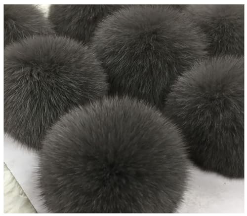 Egurs 2 Stücke Kunstfell Bommel Pompon Fellbommel Fuchspelz Flauschige Pompons Ball DIY Bunte Bommeln bälle für Mützen Tasche Schals Schlüsselanhänger Dekoration Zubehör,9cm Dunkelgrau 2 Stück Egurs 2 Stücke Kunstfell Bommel Pompon Fellbommel Fuchspelz Flauschige Pompons Ball DIY Bunte Bommeln bälle für Mützen Tasche Schals Schlüsselanhänger Dekoration Zubehör,9cm Dunkelgrau 2 Stück von Egurs