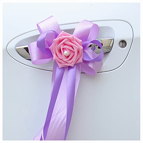Egurs 6 Stück Autoschmuck Hochzeit Simulation Blume Schleife Hochzeitsauto Auto Verschönert Rückspiegel Türgriff Dekoration Hochzeit New Houses Party Feier Brautwagen Deko Flieder + Rosa Egurs 6 Stück Autoschmuck Hochzeit Simulation Blume Schleife Hochzeitsauto Auto Verschönert Rückspiegel Türgriff Dekoration Hochzeit New Houses Party Feier Brautwagen Deko Flieder + Rosa von Egurs