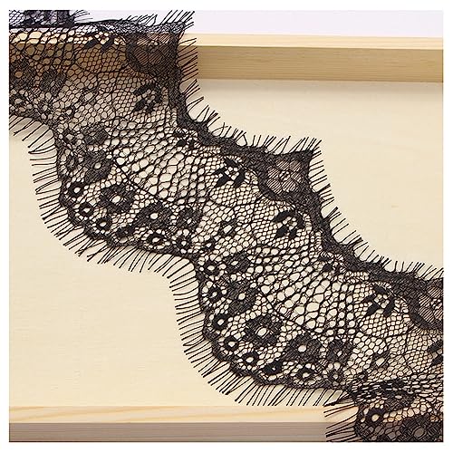 Egurs 9.5cm x 3 Yard Spitzenband mit Wimpern Quasten Bestickte Spitze Quastenbordüre Spitzenbordüre Spitzenborte Nähen Zubehör Zierband Spitzen Borten Bänder Schwarz Egurs 9.5cm x 3 Yard Spitzenband mit Wimpern Quasten Bestickte Spitze Quastenbordüre Spitzenbordüre Spitzenborte Nähen Zubehör Zierband Spitzen Borten Bänder Schwarz von Egurs