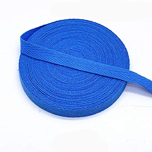 Egurs Bunt Gurtband aus Baumwolle 45m x 10mm Weich Gewebt Twill-Band Baumwollband Baumwollkordel Schrägband Köperband Twillband Fischgräten-Bänder zum Nähen Dekoband Nähenband Blau Egurs Bunt Gurtband aus Baumwolle 45m x 10mm Weich Gewebt Twill-Band Baumwollband Baumwollkordel Schrägband Köperband Twillband Fischgräten-Bänder zum Nähen Dekoband Nähenband Blau von Egurs