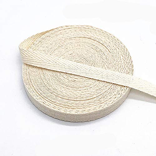 Egurs Bunt Gurtband aus Baumwolle 45m x 10mm Weich Gewebt Twill-Band Baumwollband Baumwollkordel Schrägband Köperband Twillband Fischgräten-Bänder zum Nähen Dekoband Nähenband Elfenbein Egurs Bunt Gurtband aus Baumwolle 45m x 10mm Weich Gewebt Twill-Band Baumwollband Baumwollkordel Schrägband Köperband Twillband Fischgräten-Bänder zum Nähen Dekoband Nähenband Elfenbein von Egurs