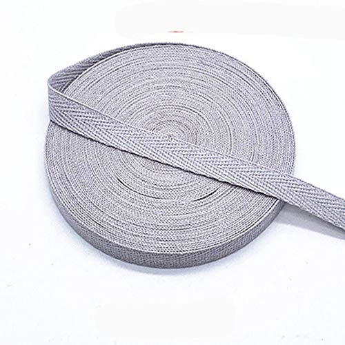 Egurs Bunt Gurtband aus Baumwolle 45m x 10mm Weich Gewebt Twill-Band Baumwollband Baumwollkordel Schrägband Köperband Twillband Fischgräten-Bänder zum Nähen Dekoband Nähenband Hellgrau Egurs Bunt Gurtband aus Baumwolle 45m x 10mm Weich Gewebt Twill-Band Baumwollband Baumwollkordel Schrägband Köperband Twillband Fischgräten-Bänder zum Nähen Dekoband Nähenband Hellgrau von Egurs