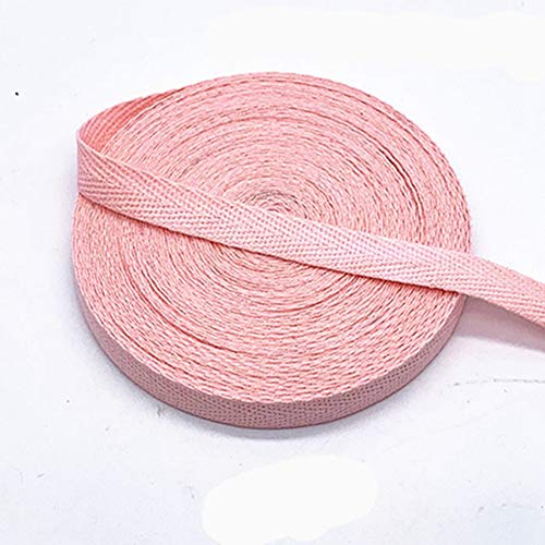 Egurs Bunt Gurtband aus Baumwolle 45m x 10mm Weich Gewebt Twill-Band Baumwollband Baumwollkordel Schrägband Köperband Twillband Fischgräten-Bänder zum Nähen Dekoband Nähenband Hellrosa Egurs Bunt Gurtband aus Baumwolle 45m x 10mm Weich Gewebt Twill-Band Baumwollband Baumwollkordel Schrägband Köperband Twillband Fischgräten-Bänder zum Nähen Dekoband Nähenband Hellrosa von Egurs
