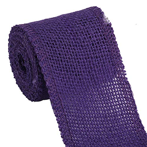 Egurs Bunt Juteband 6cmx 2m Jutegewebe Dekoband für Nähen DIY Handwerk Hochzeit Party Weihnachten Deko lila Egurs Bunt Juteband 6cmx 2m Jutegewebe Dekoband für Nähen DIY Handwerk Hochzeit Party Weihnachten Deko lila von Egurs