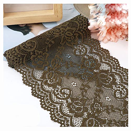 Egurs Elastisch Spitzenband 15cm x 2m Vintage Spitzenbordüre Spitzenborte Zierband Dekoband Stretch Spitze Blume Borte und Bänder zum Nähen Kleidung Zubehör Armeegrün Egurs Elastisch Spitzenband 15cm x 2m Vintage Spitzenbordüre Spitzenborte Zierband Dekoband Stretch Spitze Blume Borte und Bänder zum Nähen Kleidung Zubehör Armeegrün von Egurs