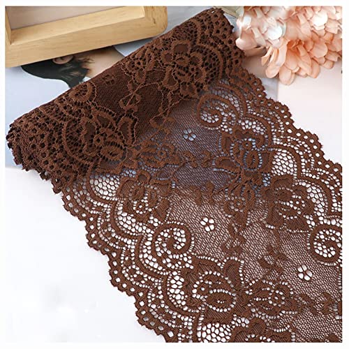 Egurs Elastisch Spitzenband 15cm x 2m Vintage Spitzenbordüre Spitzenborte Zierband Dekoband Stretch Spitze Blume Borte und Bänder zum Nähen Kleidung Zubehör Braun Egurs Elastisch Spitzenband 15cm x 2m Vintage Spitzenbordüre Spitzenborte Zierband Dekoband Stretch Spitze Blume Borte und Bänder zum Nähen Kleidung Zubehör Braun von Egurs