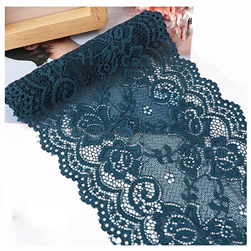 Egurs Elastisch Spitzenband 15cm x 2m Vintage Spitzenbordüre Spitzenborte Zierband Dekoband Stretch Spitze Blume Borte und Bänder zum Nähen Kleidung Zubehör Grün1# Egurs Elastisch Spitzenband 15cm x 2m Vintage Spitzenbordüre Spitzenborte Zierband Dekoband Stretch Spitze Blume Borte und Bänder zum Nähen Kleidung Zubehör Grün1# von Egurs