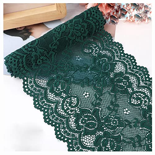 Egurs Elastisch Spitzenband 15cm x 3m Vintage Spitzenbordüre Spitzenborte Zierband Dekoband Stretch Spitze Blume Borte und Bänder zum Nähen Kleidung Zubehör dunkelgrün Egurs Elastisch Spitzenband 15cm x 3m Vintage Spitzenbordüre Spitzenborte Zierband Dekoband Stretch Spitze Blume Borte und Bänder zum Nähen Kleidung Zubehör dunkelgrün von Egurs
